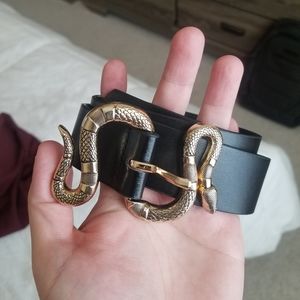 NWOT Designer Snake Buckle Belt